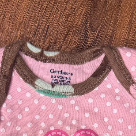 Carter's pink cat onesies bodysuits pants hat baby girl size 0-3 months bundle - Picture 5 of 8